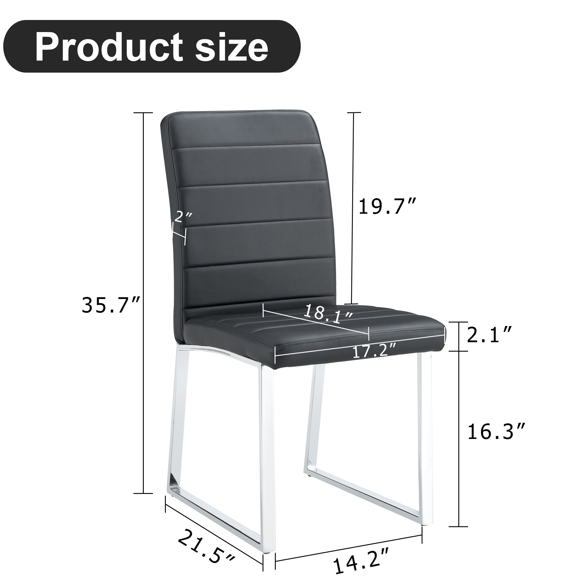 Heavy-duty Chairs Set Iron Frame
