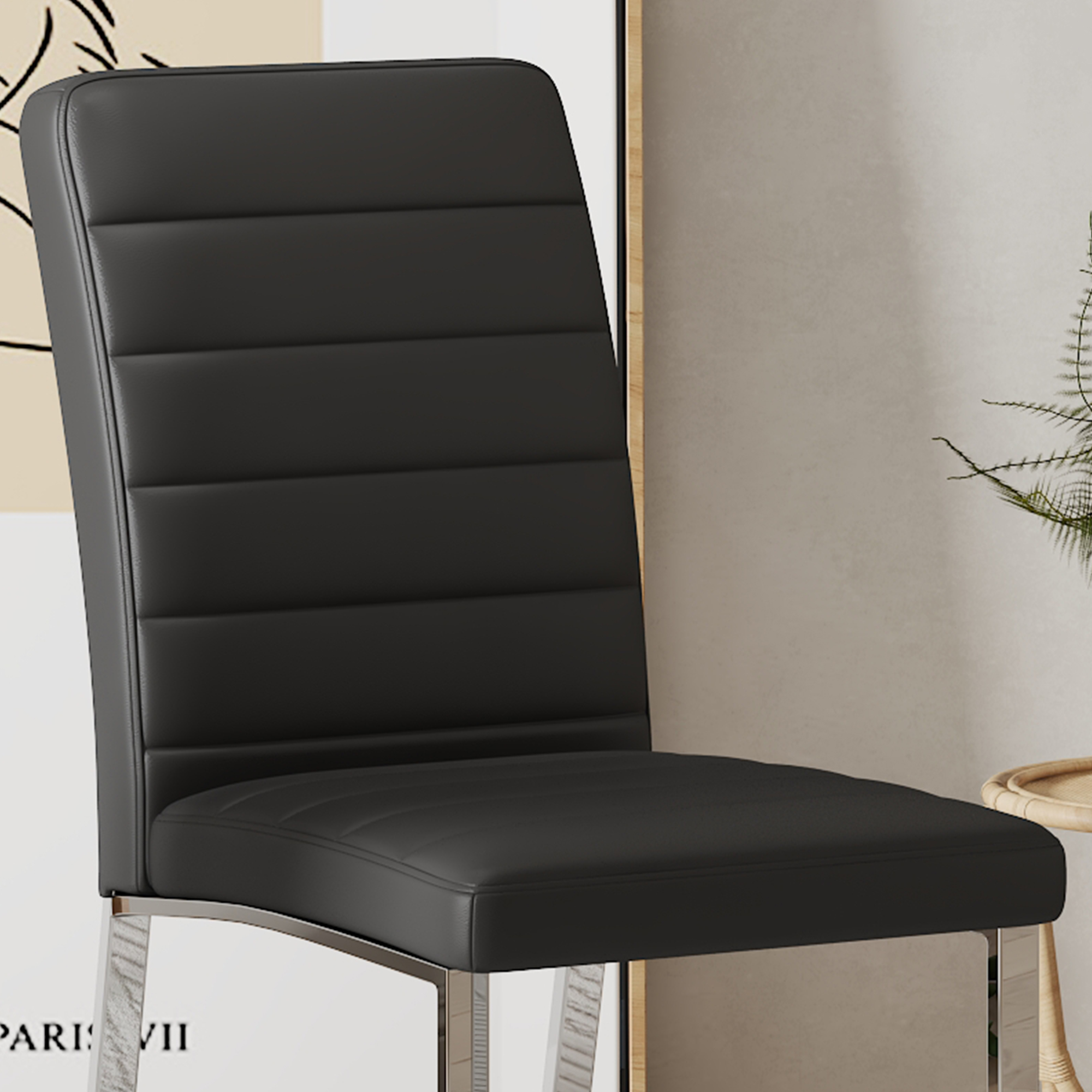 Heavy-duty Chairs Set Iron Frame