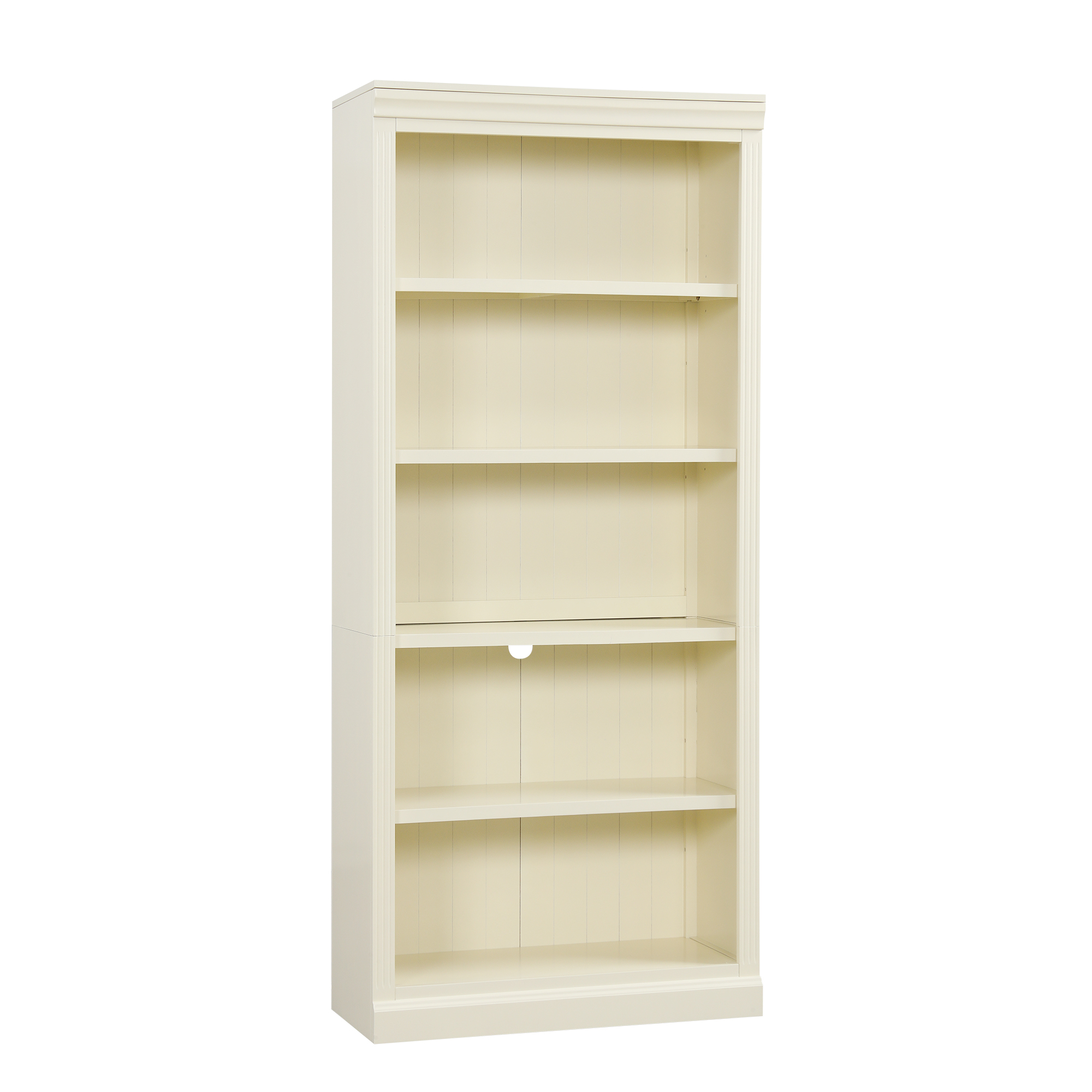 Wood Bookcase 5-Tier Decor Adjustable