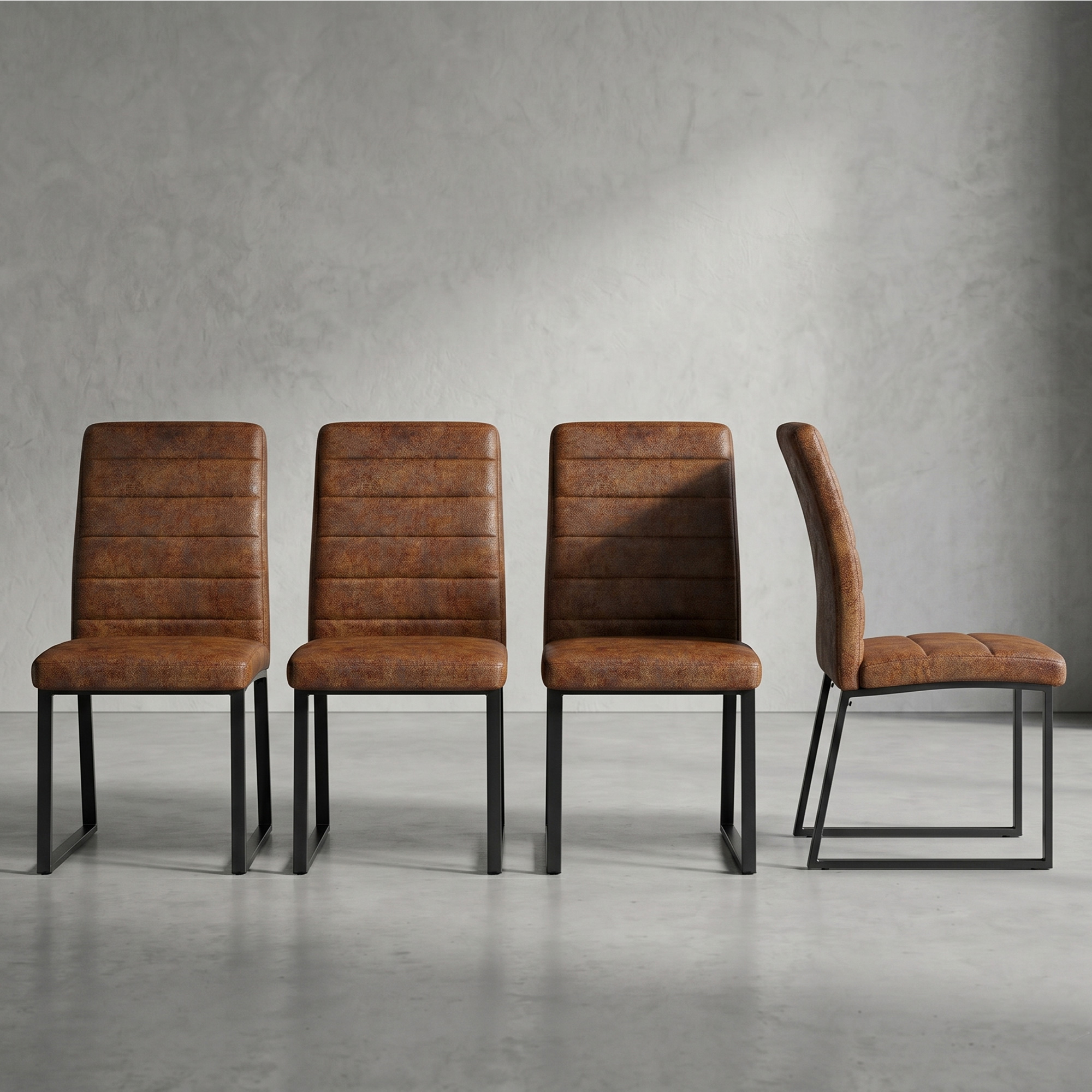 Heavy-duty Chairs Set Iron Frame