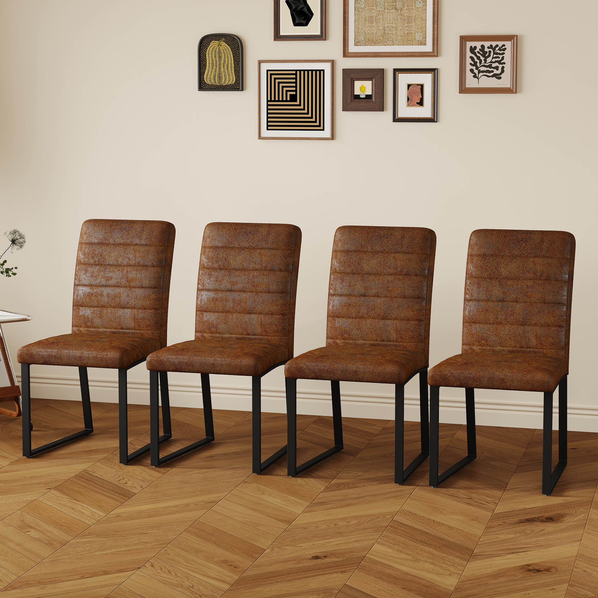 Heavy-duty Chairs Set Iron Frame