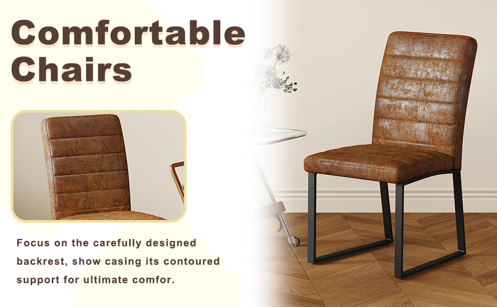 Heavy-duty Chairs Set Iron Frame