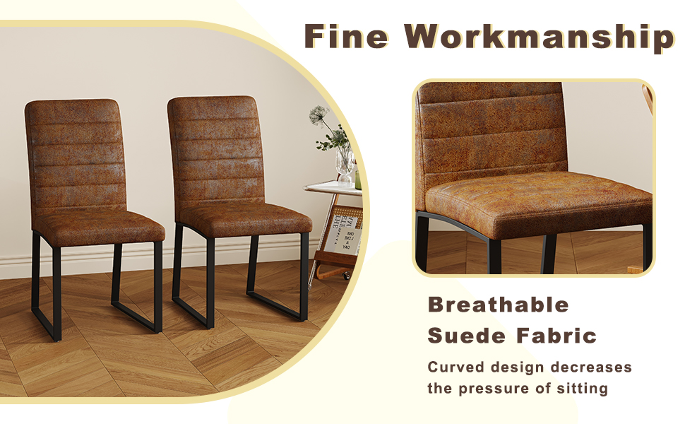 Heavy-duty Chairs Set Iron Frame