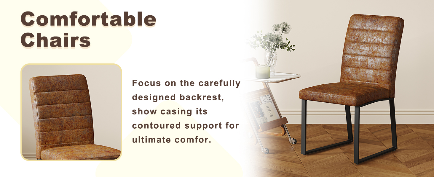 Heavy-duty Chairs Set Iron Frame