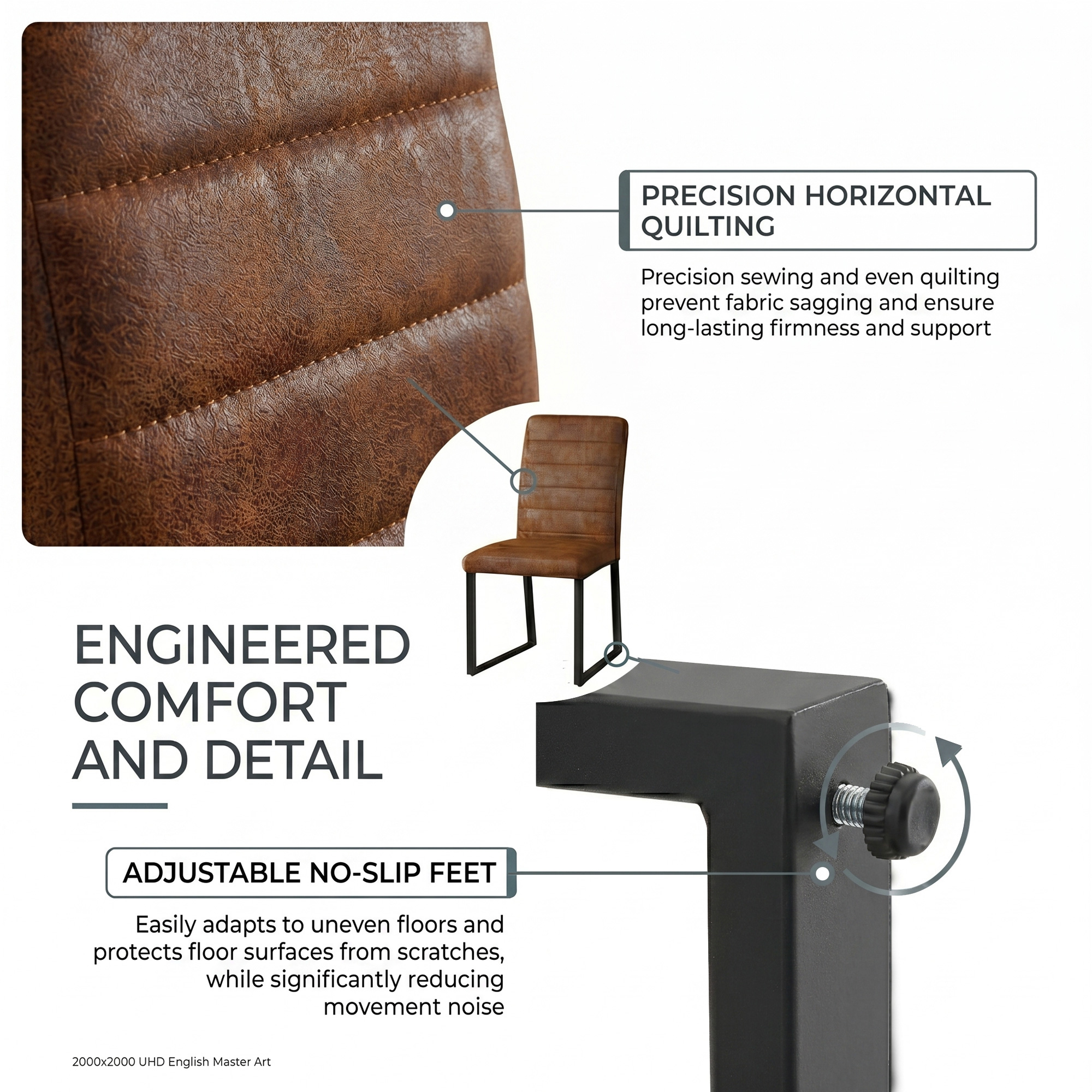 Heavy-duty Chairs Set Iron Frame