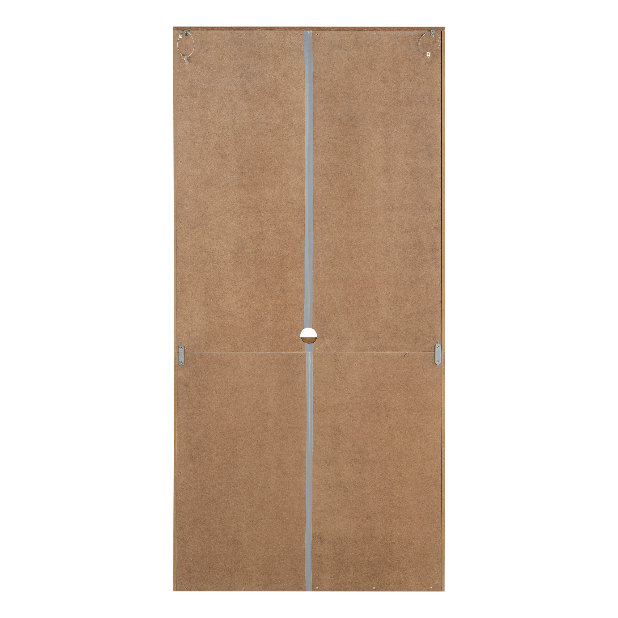 Modern Bookshelf With Doors Walnut