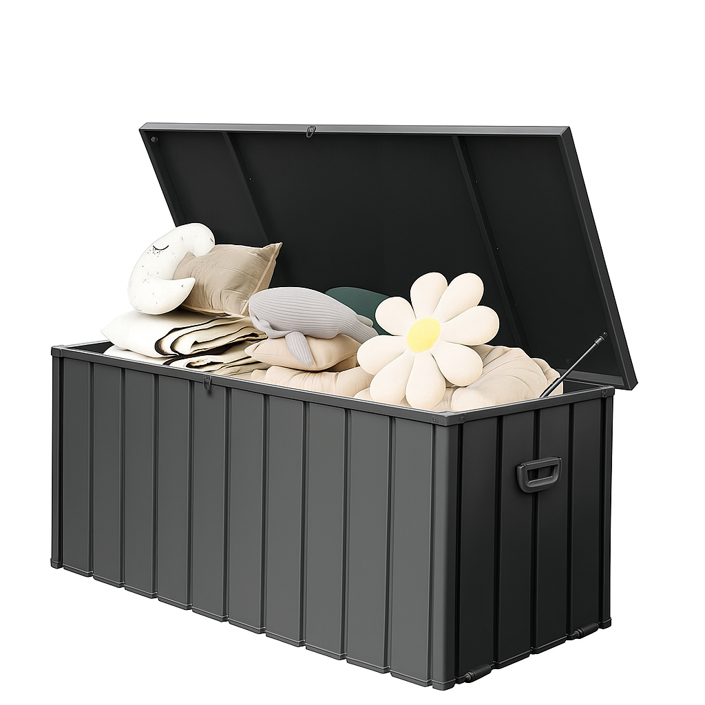 Metal Deck Box, 190 Gallon Waterproof Storage