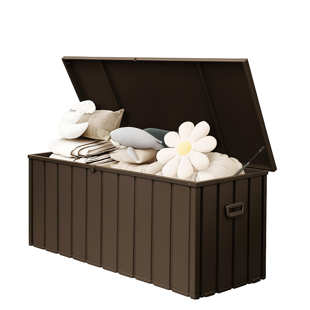 Metal Deck Box, 190 Gallon Waterproof Storage