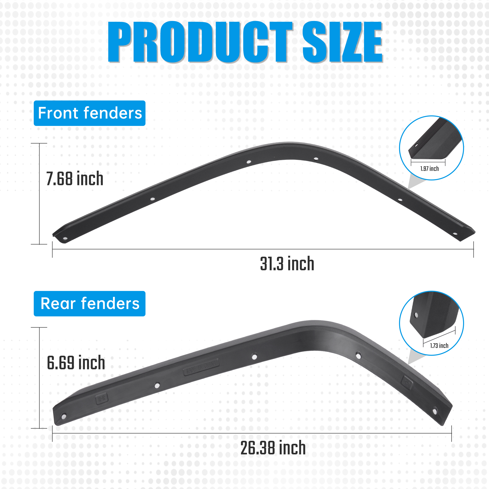Wrangler Gladiator Fenders