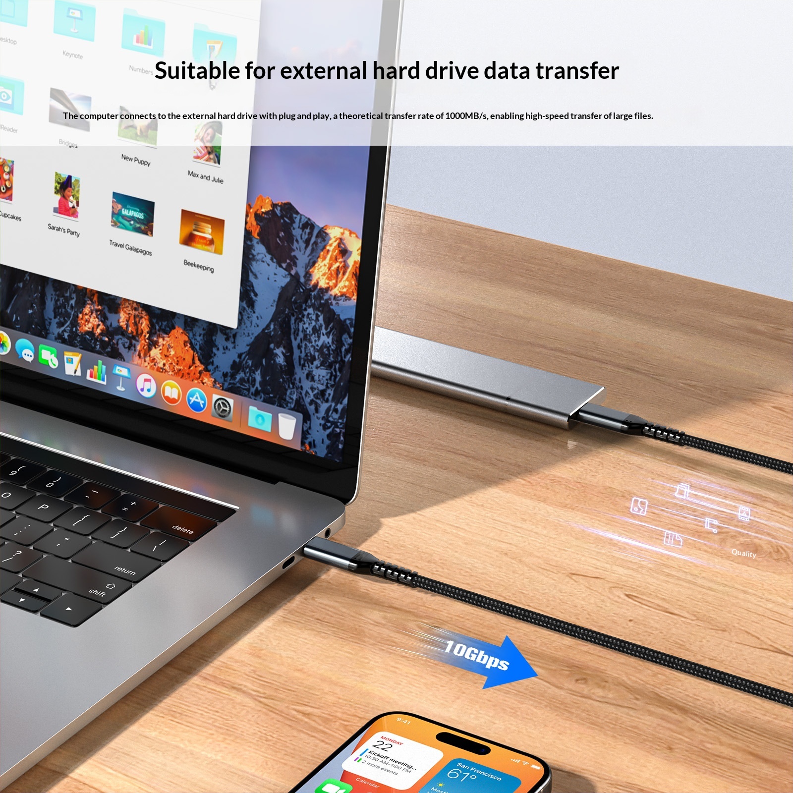 M2 SSD Dual-head Data Cable