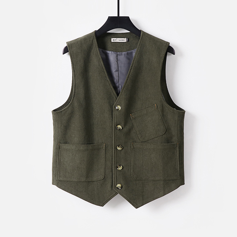 Men's Preppy Waistcoat