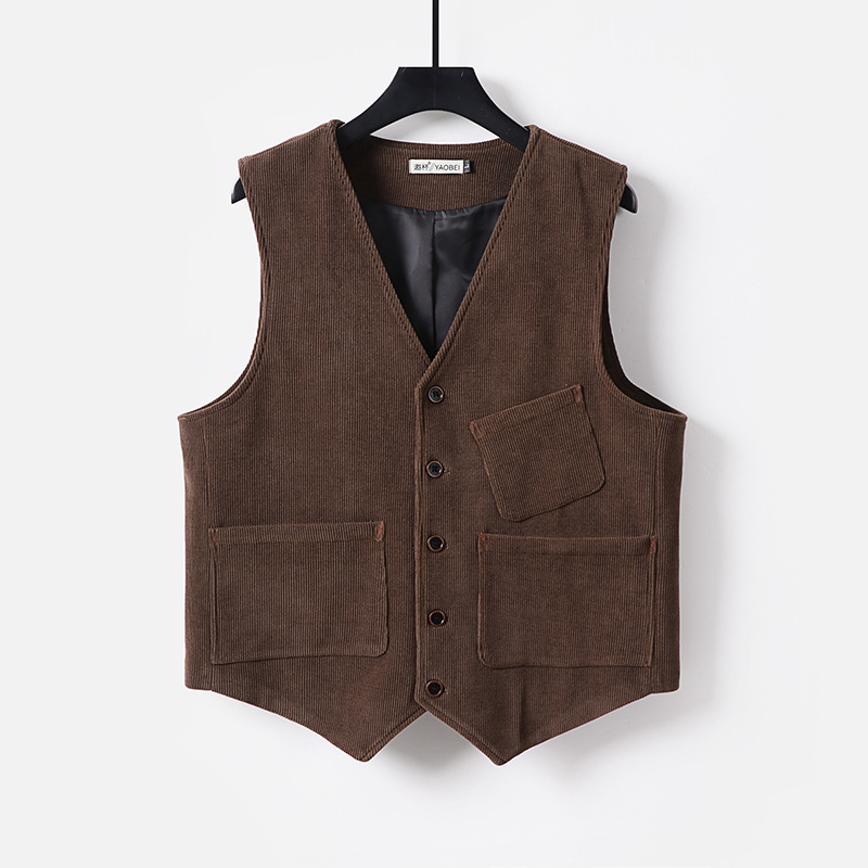 Men's Preppy Waistcoat